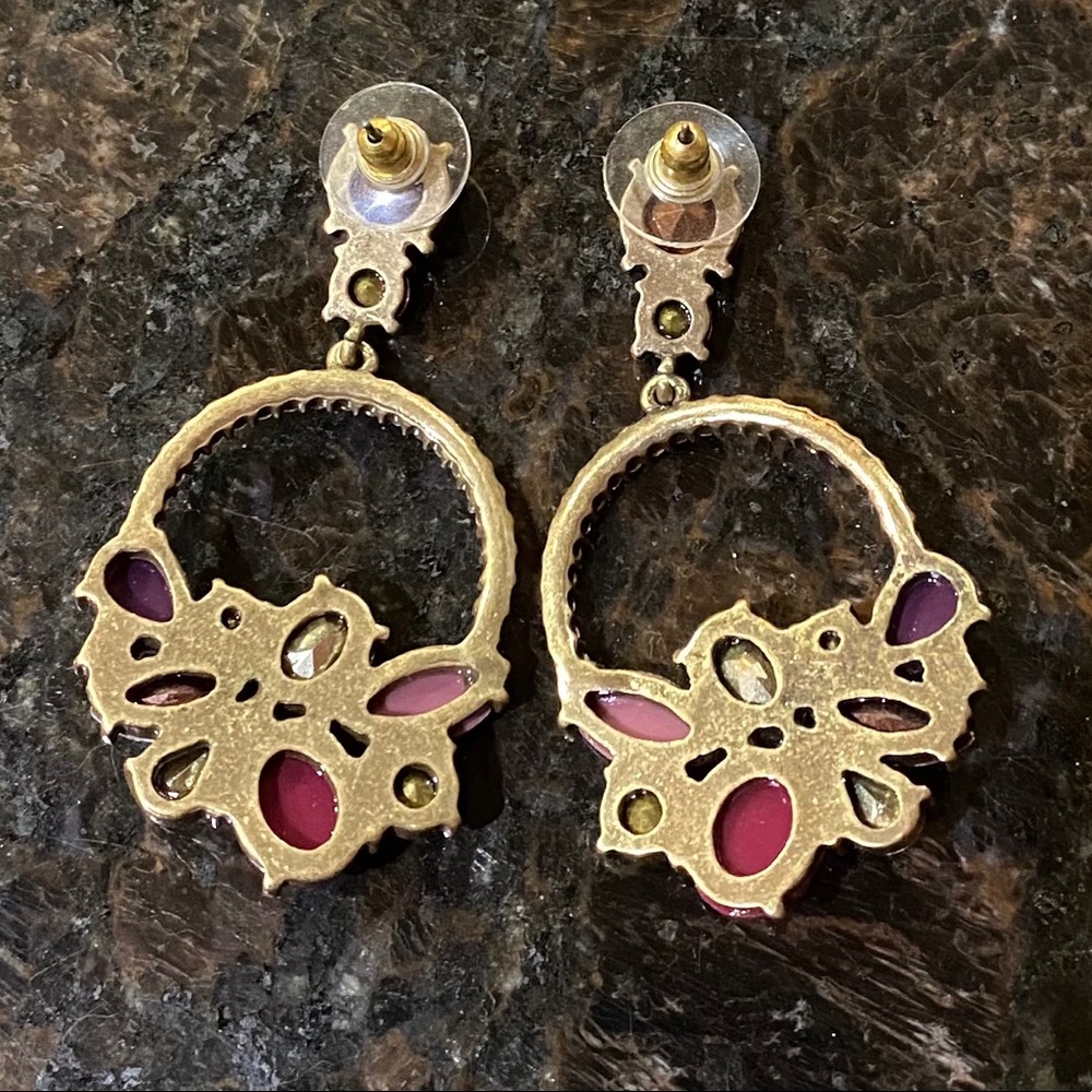 ๐HP๐ Multi Color Jewel & Rhinestone Earrings - Picture 3 of 4